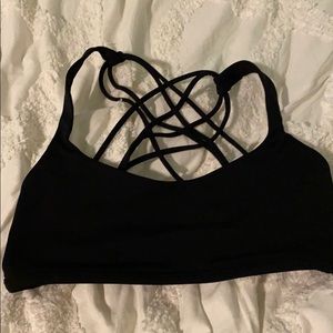 Lululemon Black Sports Bra Size 6